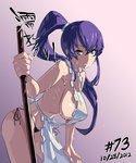 Saeko naked in apron